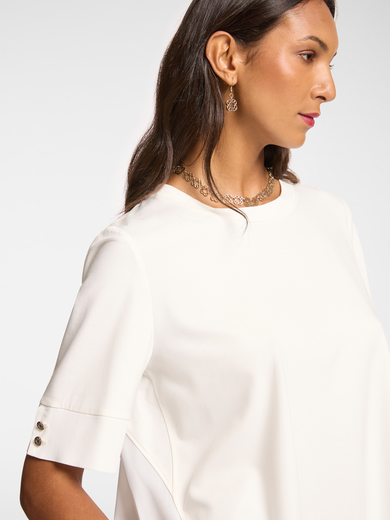 T-shirt con inserto dietro image number 3