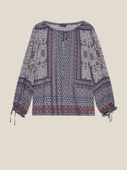 Elenamiro&nbsp;: Chemise imprim&eacute;e Bleu_1