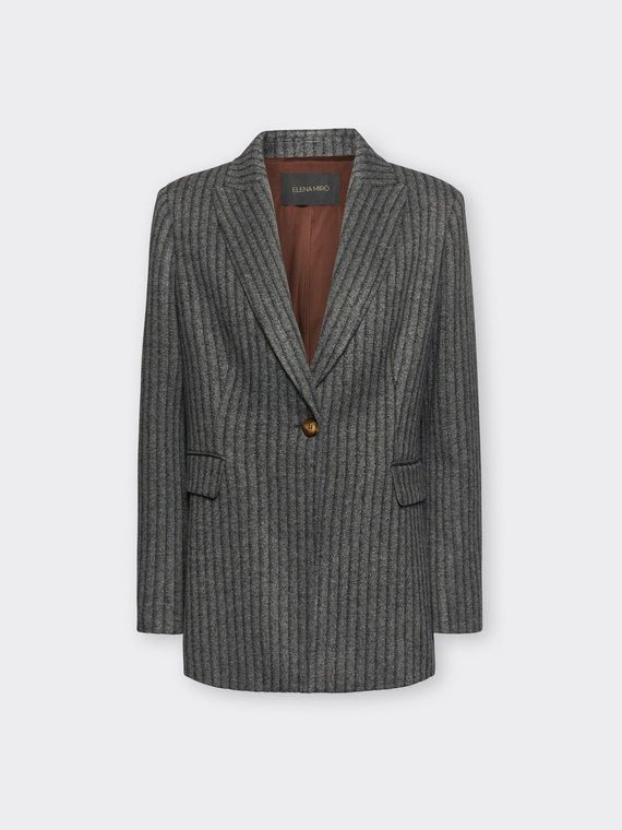 Blazer jacquard ray&eacute;