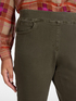 Slim-fit cotton blend drill trousers image number 3