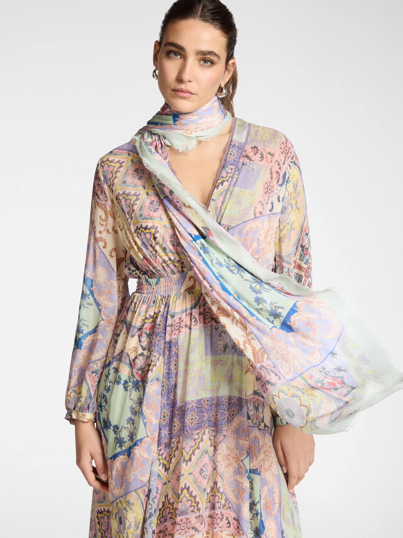 Printed modal scarf image number 2