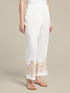 Embroidered linen trousers image number 2