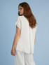 BLUSA TRICOT IN COTONE LINO image number 1