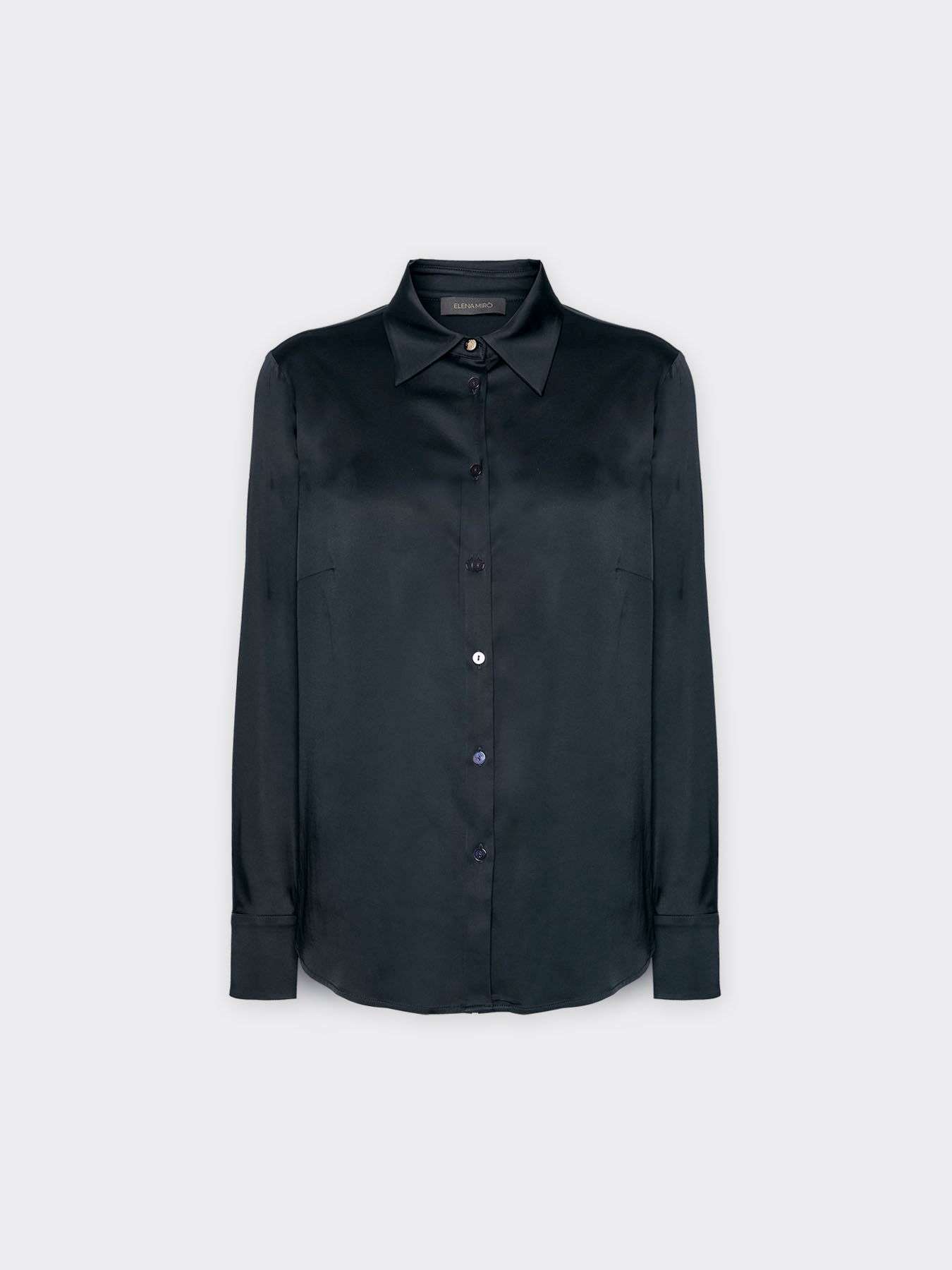 Camicia in raso stretch image number 4