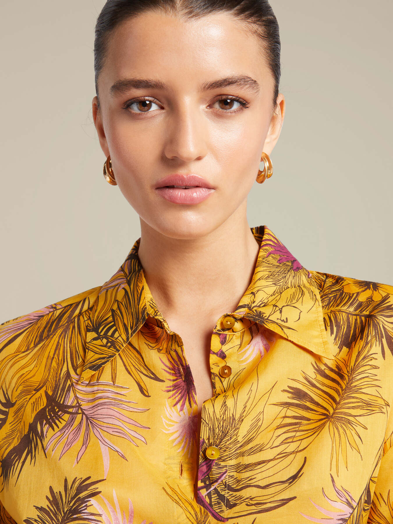 Hemd mit tropischem Print image number 3