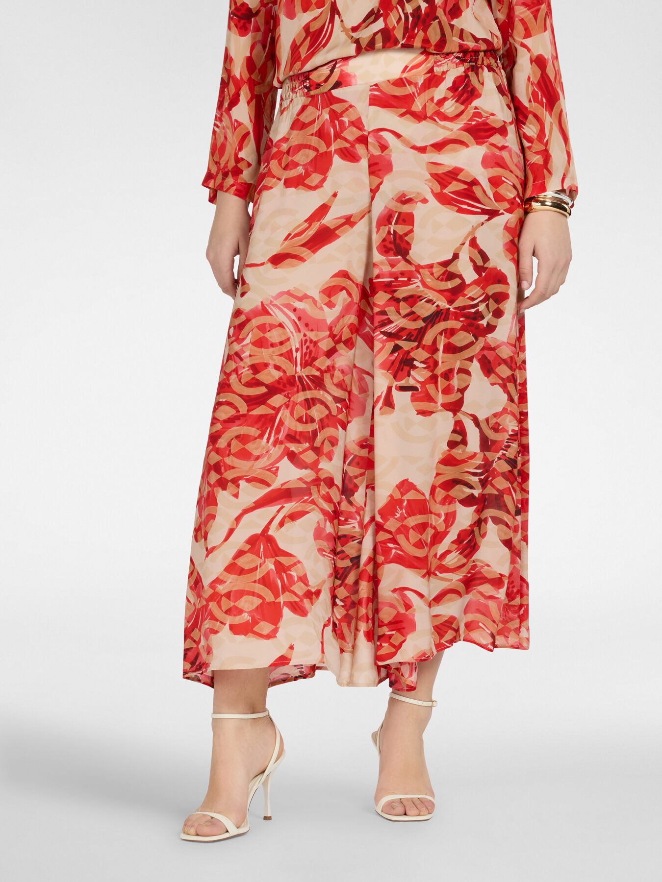 Pantalon palazzo imprim&eacute; image number 2