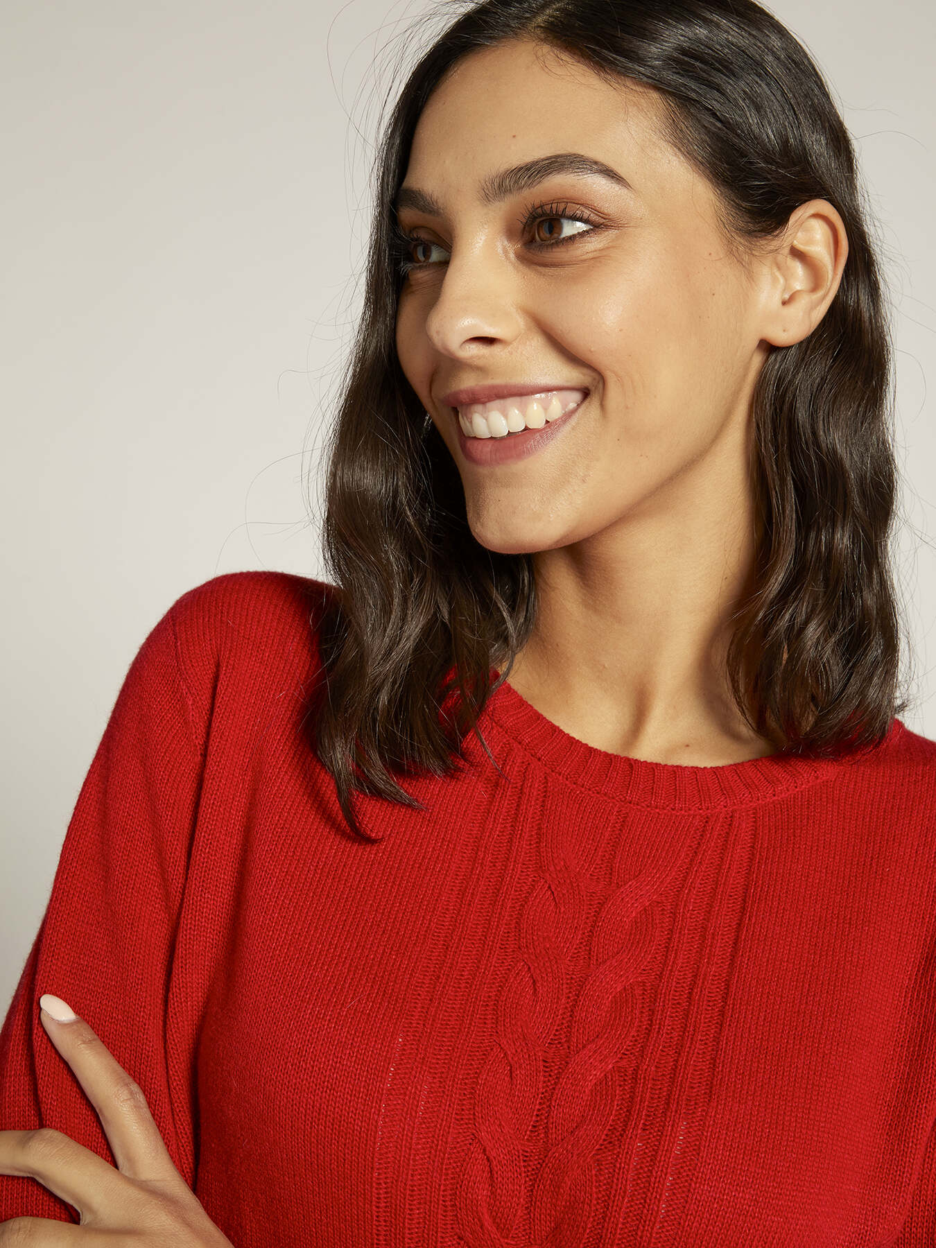 Sweater with front plaits image number 3