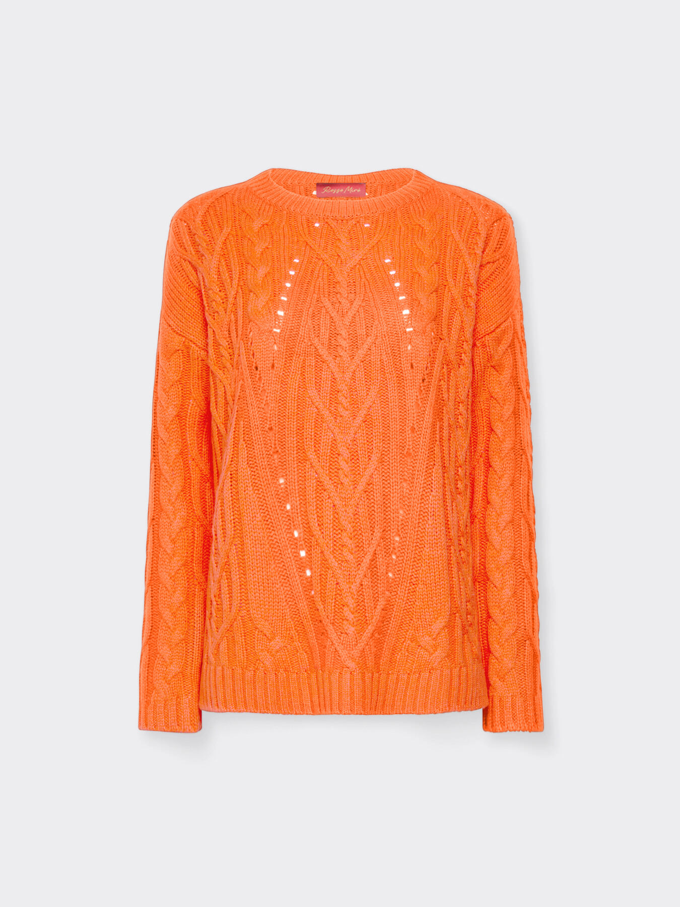 Maglia in lana con lavorazione trecce image number 4