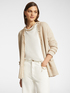 Cardigan lungo con frange e bottoni image number 0