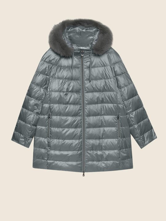 Elenamiro&nbsp;: Doudoune matelass&eacute;e Vert_1