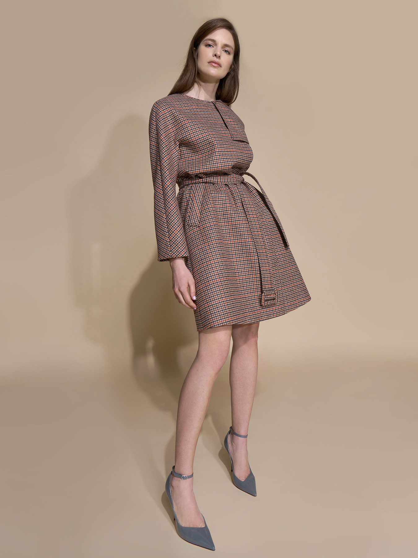 TRENCH COAT IN DOUBLE DAMIER FABRIC image number 0