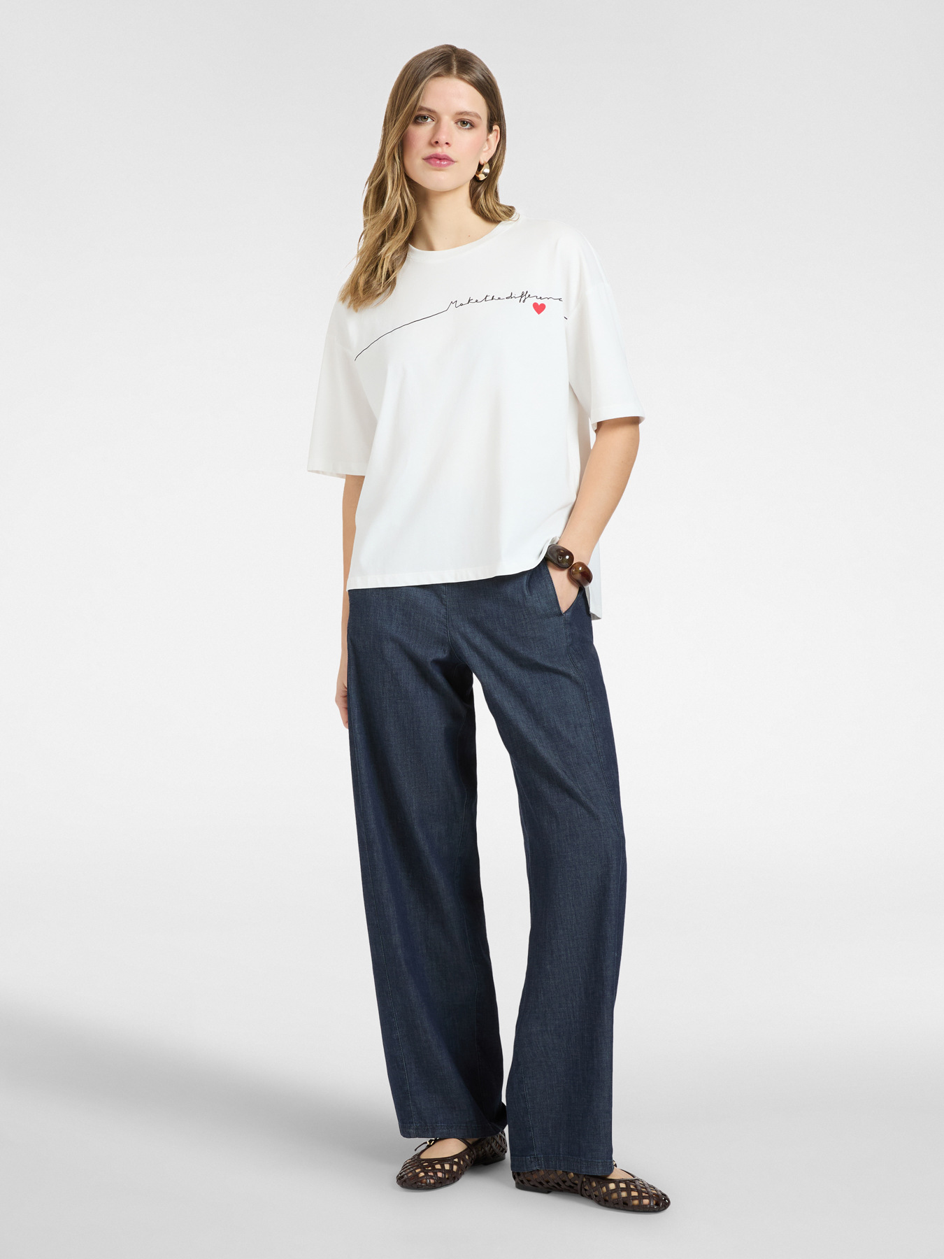 T-shirt in cotone con stampa image number 2