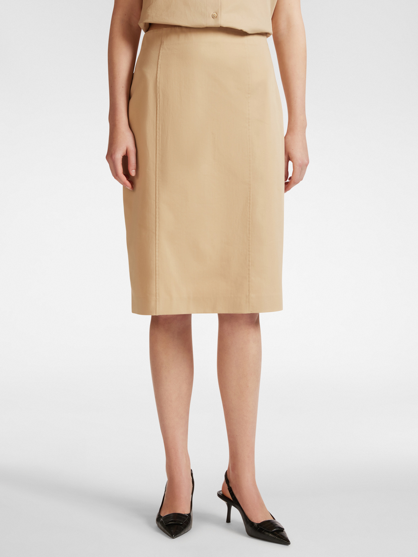 Einfarbiger, gerader Rock image number 2