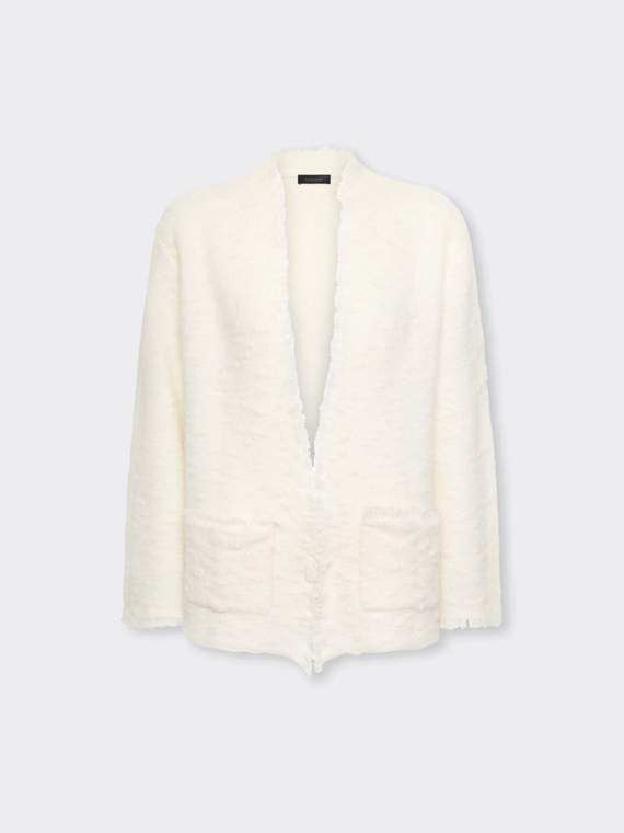 Cardigan with fringes