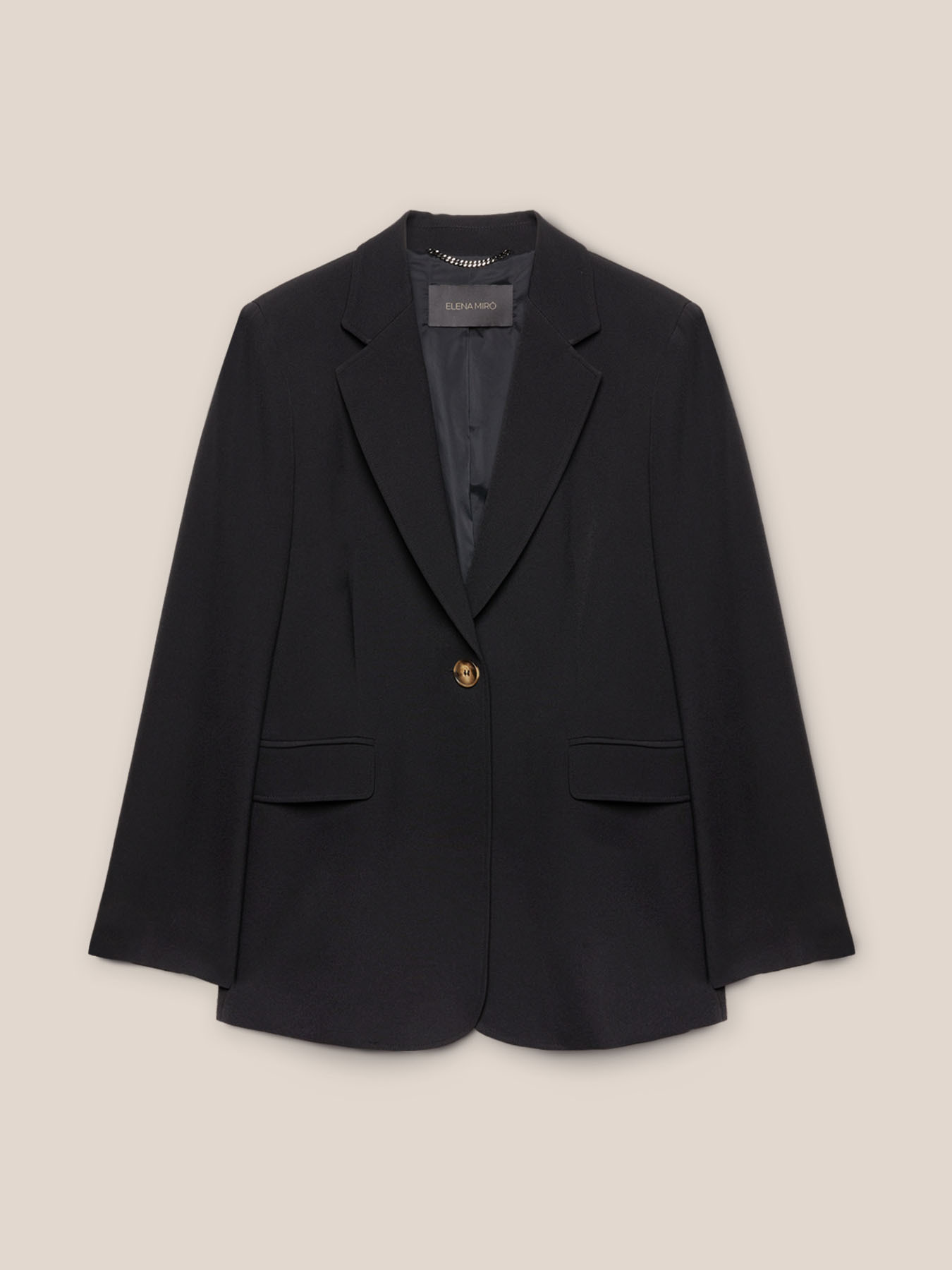 Blazer in tessuto cr&ecirc;pe image number 4