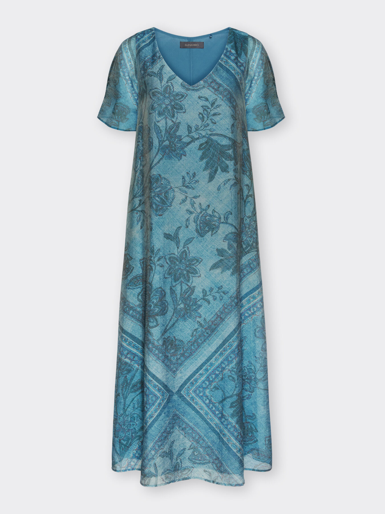 Printed lyocell dress image number 4