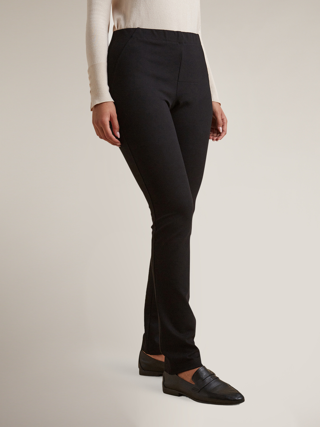 Pantaloni skinny in punto milano image number 2