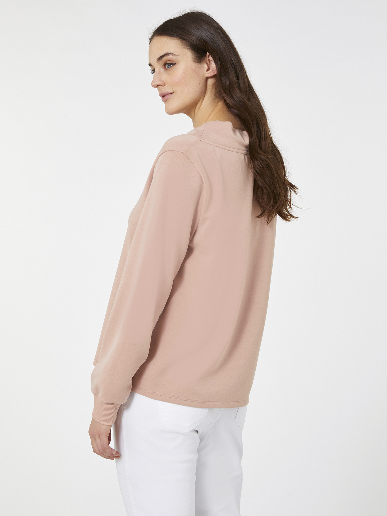 Sweatshirt mit Bord&uuml;re und Kordelzug image number 1