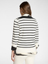 Striped viscose blend jumper image number 1