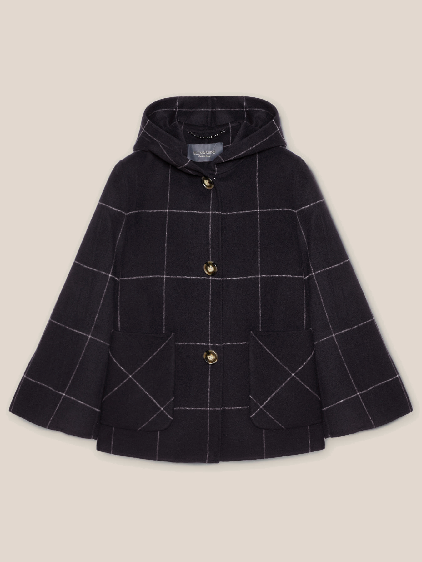 Cappotto corto check image number 4