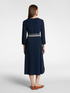 Tricot dress with striped belt image number 1