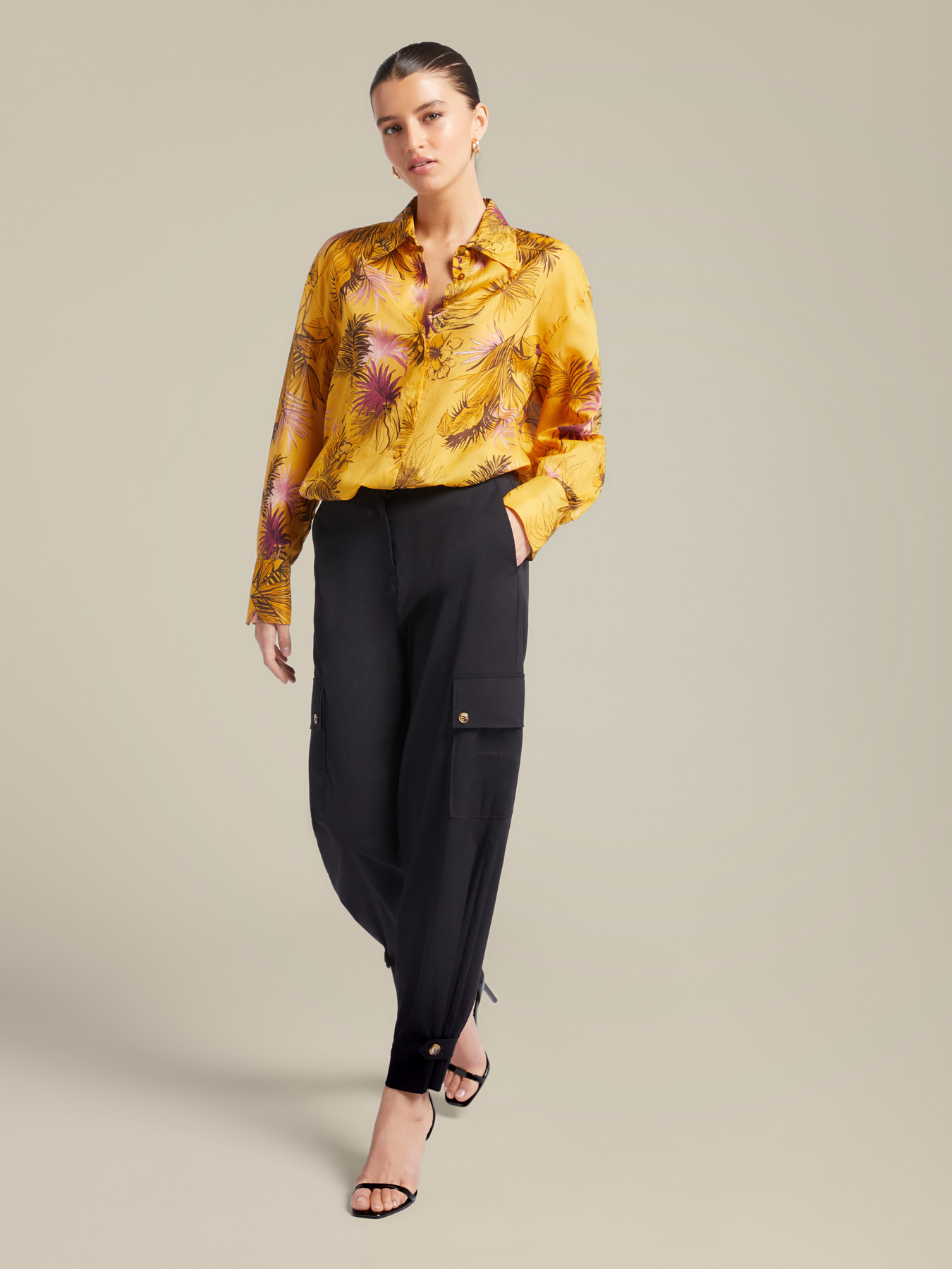 Hemd mit tropischem Print image number 2