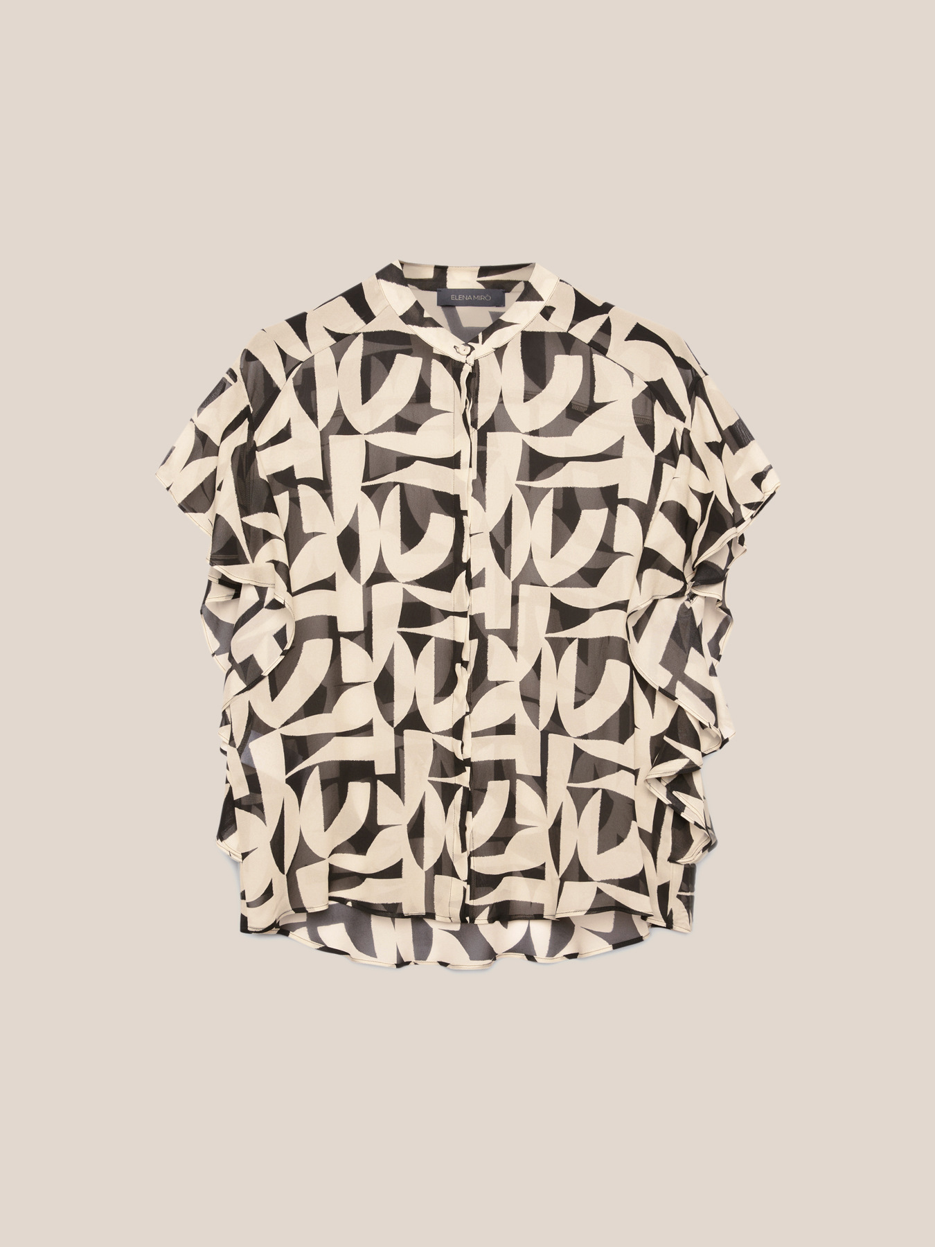 Blouse en georgette imprim&eacute;e image number 4