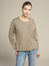Sweatshirt with front pleat image number 0