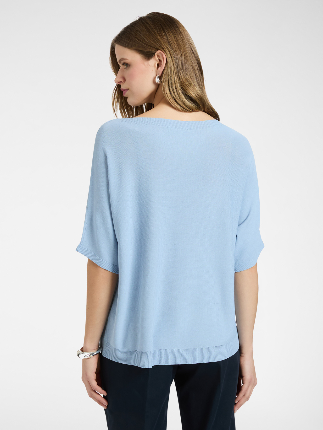 Kurz&auml;rmeliges Shirt aus Viskosemischung image number 1