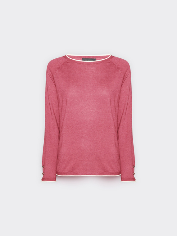 Maglia con bordo a contrasto