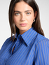 Camicia misto cotone a righe image number 3