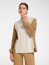 Pure wool sweater with cable knit image number 0