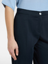 Pantaloni dritti in raso stretch image number 3