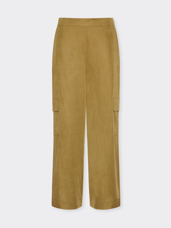 Fluid lyocell blend cargo pants