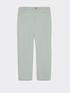 Compact cotton slim trousers image number 4