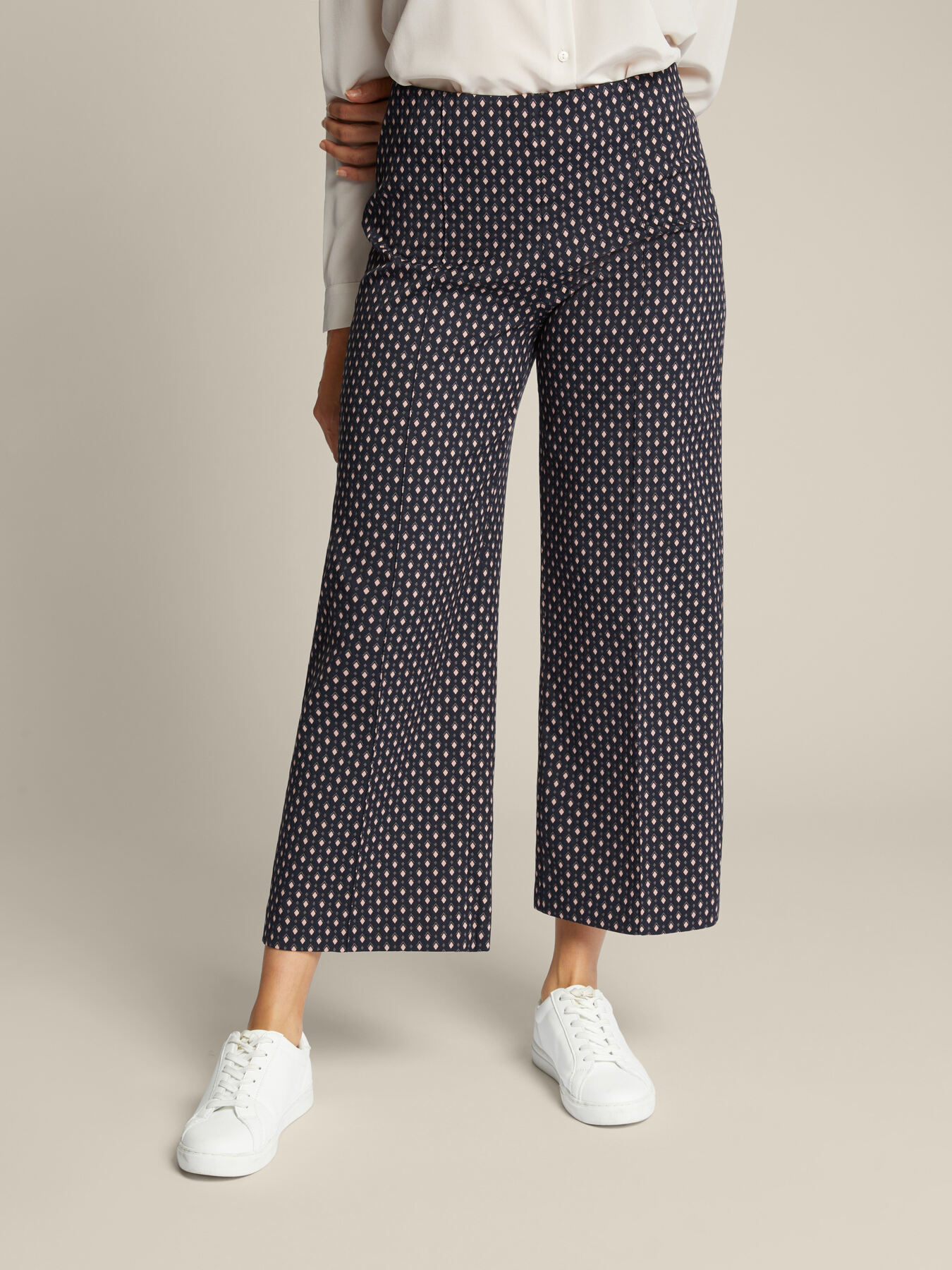 Pantalon cropped jacquard image number 2