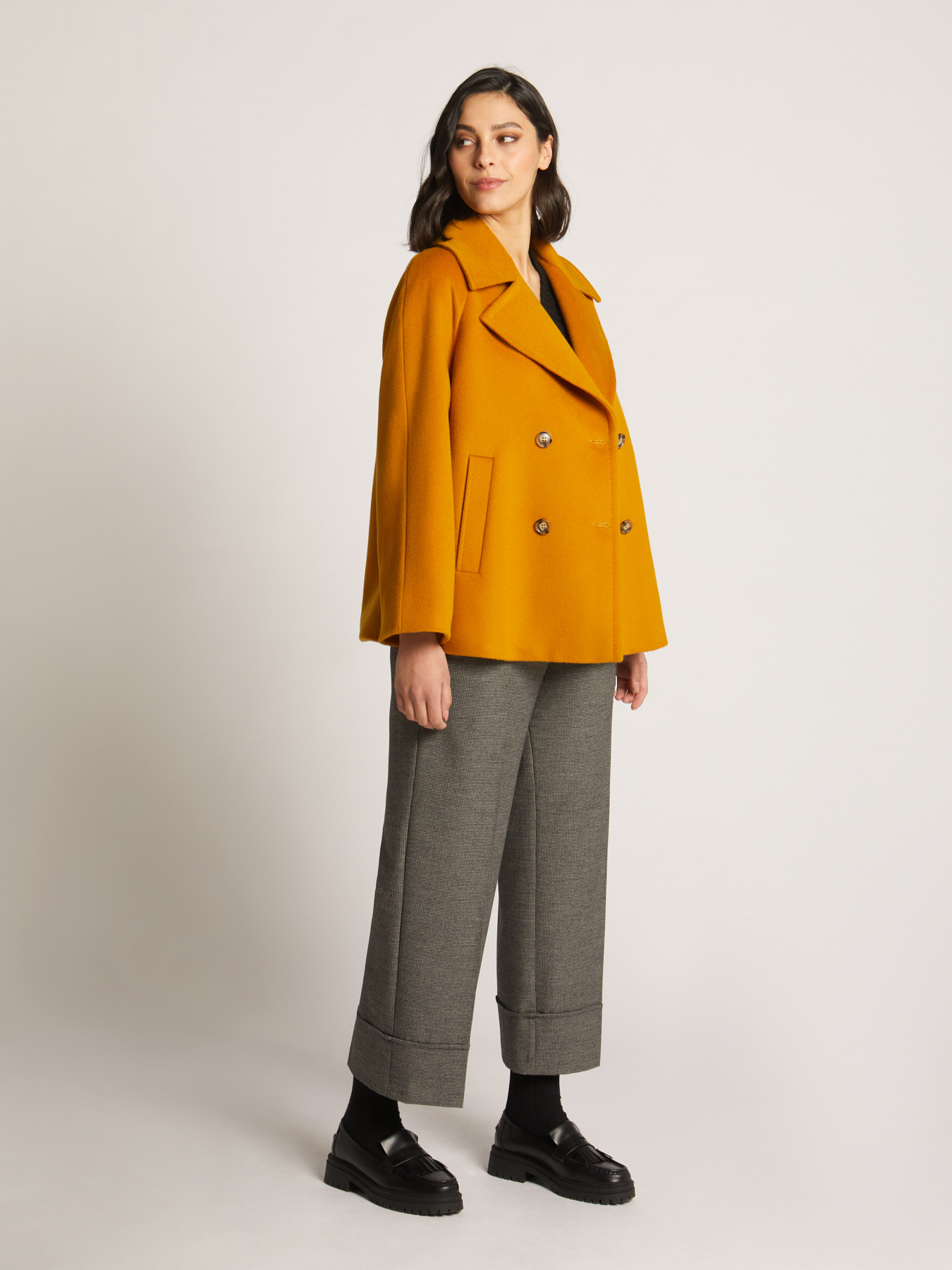 Veste double boutonnage en drap image number 0