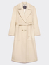 Luxury wool coat with belt image number 4