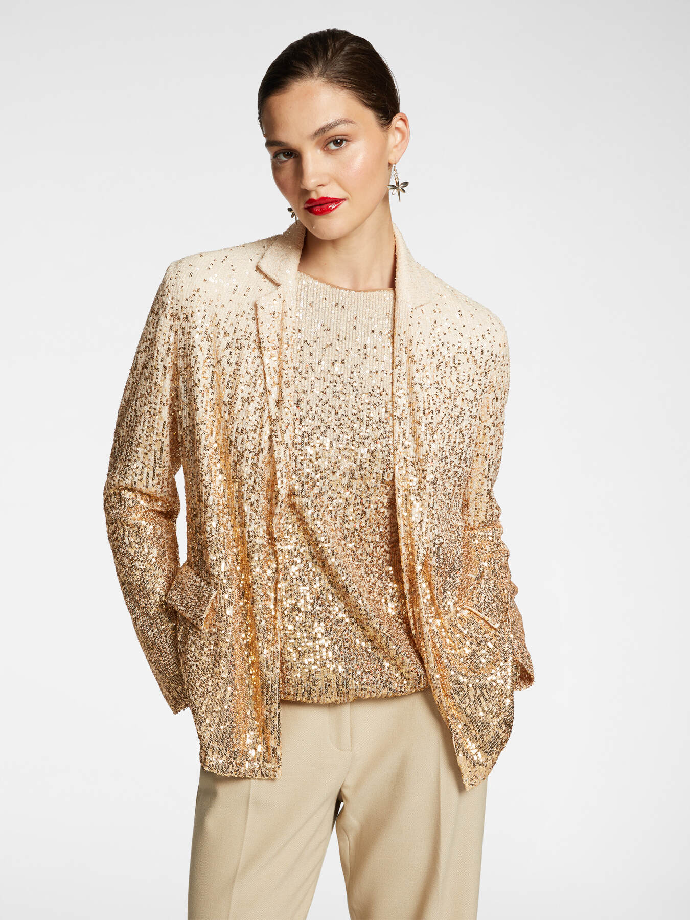 Full sequined blazer image number 0