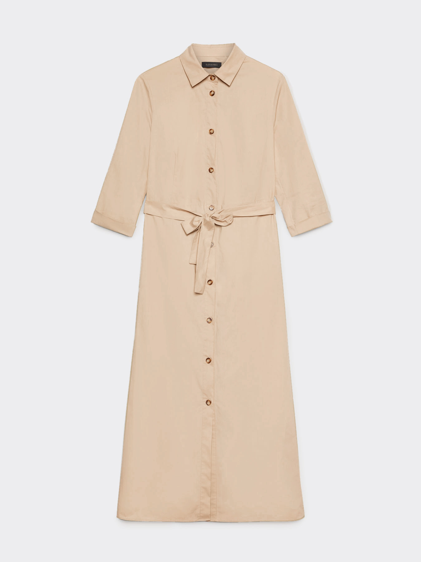 Robe chemisier en toile de coton image number 4