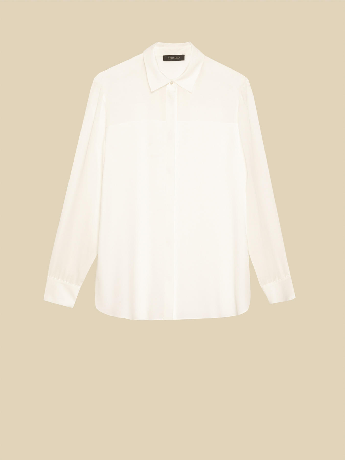 Camicia in crepe de chine image number 4