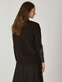 CARDIGAN WITH FAUX LEATHER DETAILS image number 1