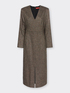 Laminated wool-blend dress image number 4