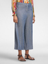 Pantalon court en lin effet denim image number 2