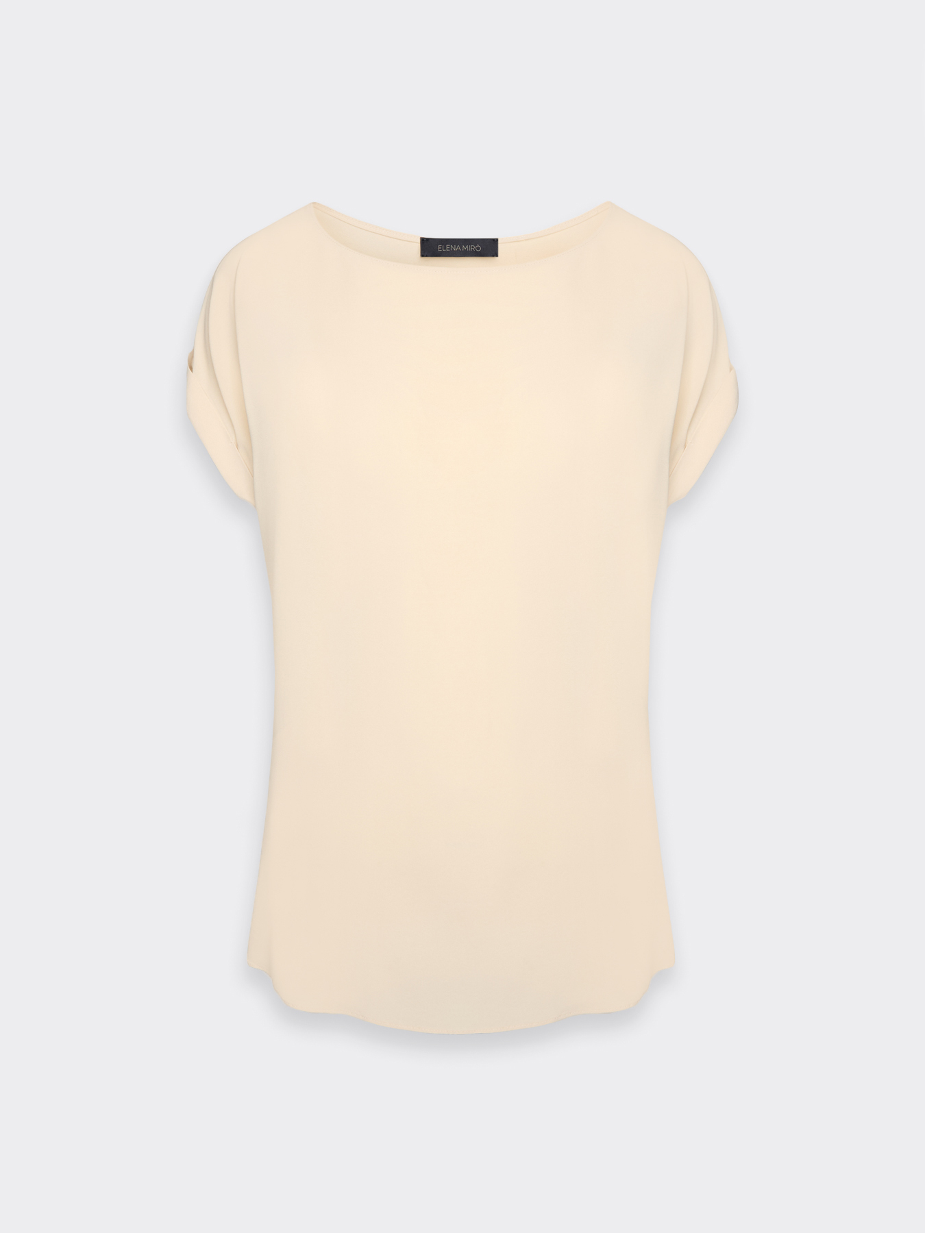 Blusa in cr&ecirc;pe de chine image number 4