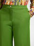 Pantalon cropped en gabardine image number 3