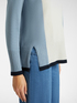 Color block sweater in pure wool image number 3