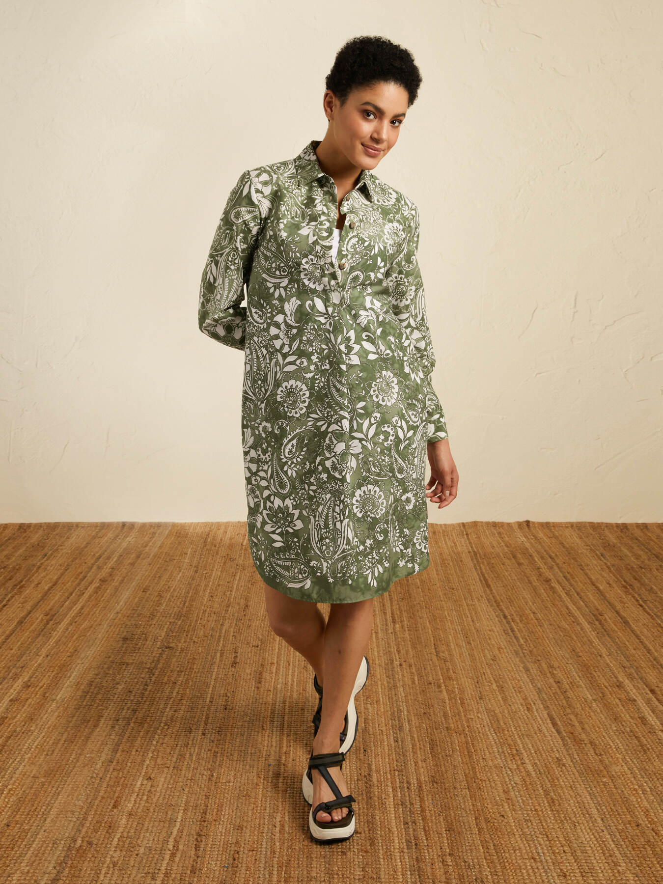 Abito chemisier stampato image number 1