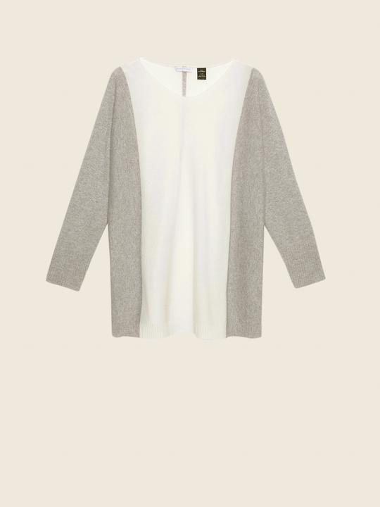 Elenamiro: Sweater em caxemira com fio Loro Piana Cinzento_1