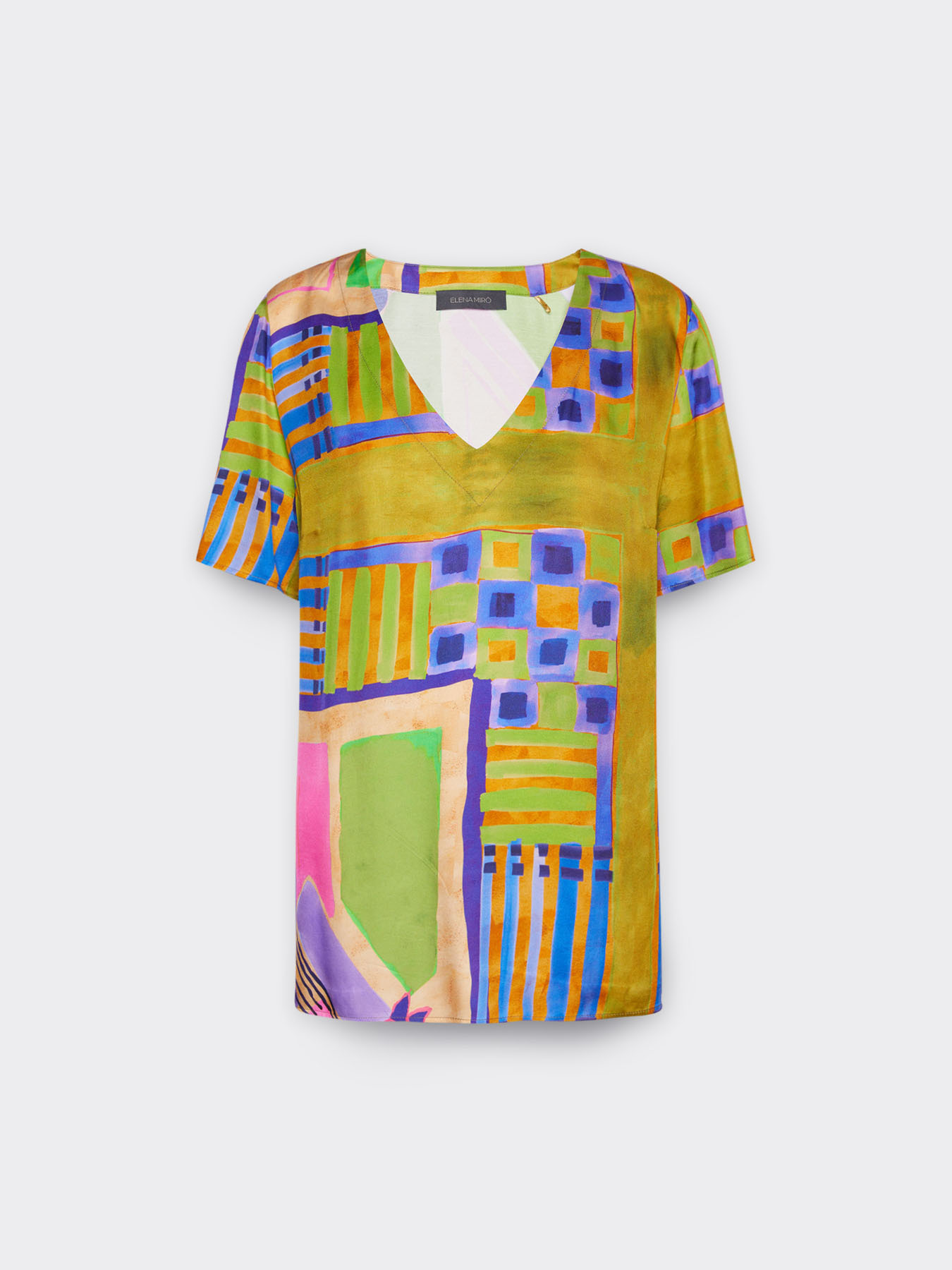 Blouse imprim&eacute;e &agrave; manches courtes image number 4